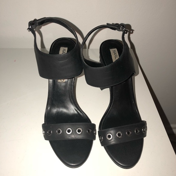 Karl Lagerfeld Studded Heels - Picture 3 of 8